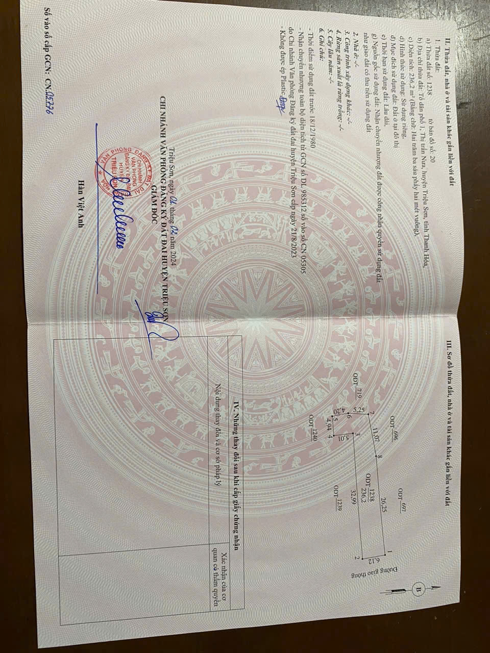 Bán đất thị trấn Nưa Triệu Sơn 236m2 gần Am Tiên - giá 6xx triệu đầu tư du lịch