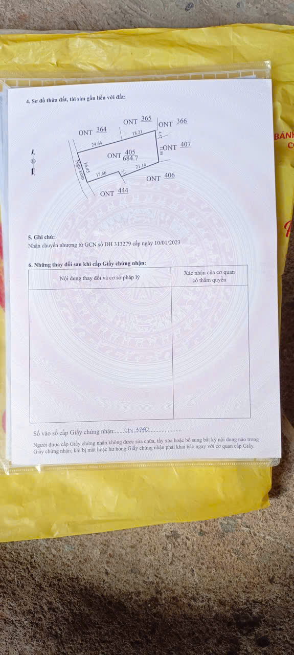Đất Đông Ninh Đông Sơn 684,7m2 mặt tiền 16,45m - đất rộng hiếm, giá nhỉnh 2 tỷ