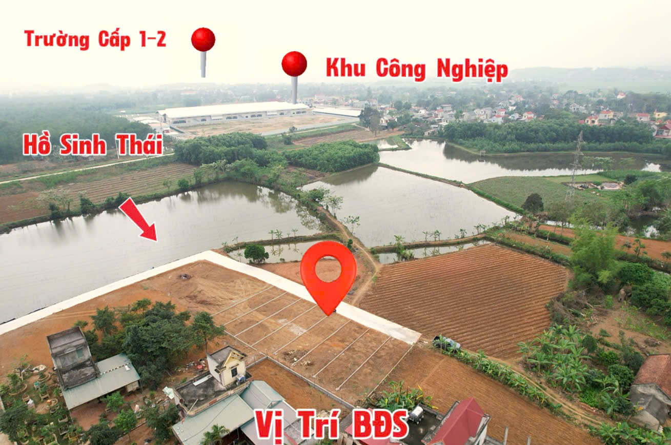 Đất gần cụm công nghiệp Thạch Bình Thạch Thành - hơn 100m2 chỉ từ 1xx triệu, ô tô vào tận đất