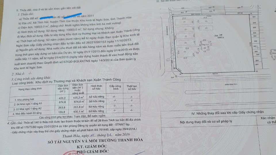 Chuyển nhượng dự án thương mại dịch vụ - khách sạn gần biển Nghi Sơn ~10.000m2, vị trí đẹp mặt đường đôi Đông Tây 2