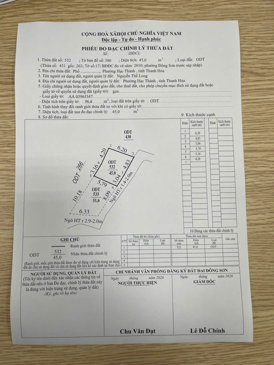 Bán đất 45m2 gần Trường Chuyên Lam Sơn, Đông Sơn Thanh Hóa, sổ hồng, giá 1,35 tỷ